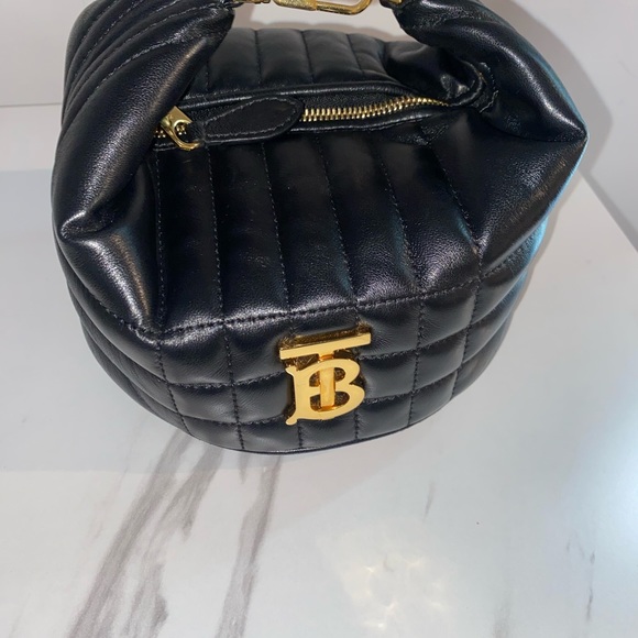 BURBERRY Lambskin Quilted Small Crescent - Picture 5 of 14